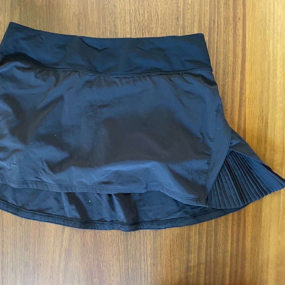 Black Ruffle Lululemon Skort